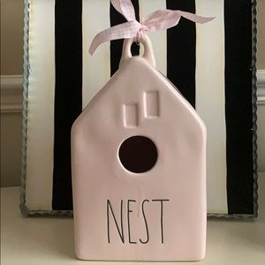 Rae Dunn Pink Nest Bird House